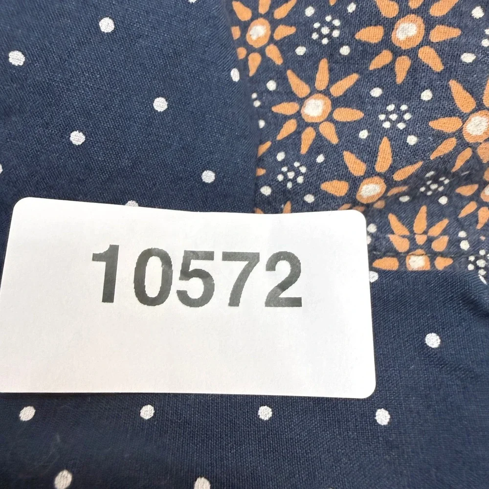 J. Crew Button Down Shirts Men Medium Navy‎ Blue Polka Dot & Floral Lot of 2